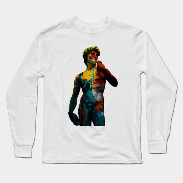 Colorful David Long Sleeve T-Shirt by PlanetWhatIf